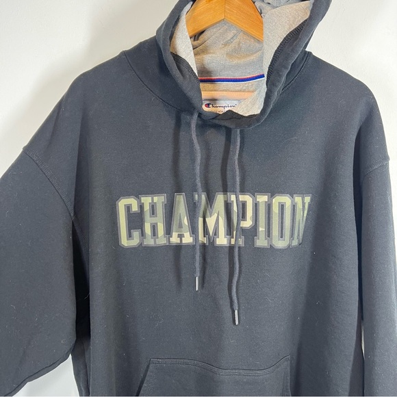 Champion Black Camo Hooded Sweatshirt - Picture 3 of 7
